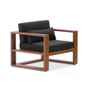 Santorini 3+2+1 with Coffee Table in Teak Timber Look Finish