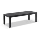 Santorini 2.5 Outdoor Rectangle Aluminium Dining Table with 8 Malawi Chairs