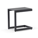 Hugo Outdoor Ceramic and Aluminium Slide Under Side Table