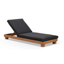 Santorini Aluminium Sun Lounge Set in Teak Look Finish