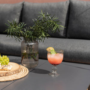 Silas Outdoor Charcoal Rope Corner Lounge Setting with Coffee Table