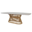 Waverley 2.6m Outdoor Concrete Look Dining Table