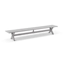 Aged Teak look Tahitian 3m Aluminium Dining Setting with Benches