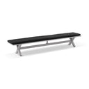Aged Teak look Tahitian 2.9m Aluminium Bench Seat with Cushion