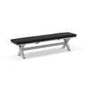 Aged Teak look Tahitian 2m Aluminium Bench Seat with Cushion