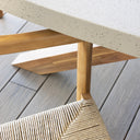 Tamarama Indoor Outdoor Oval Concrete Look Dining Setting with 6x Kotara Chairs