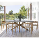 Tamarama Indoor Outdoor Oval Concrete Look Dining Setting with 6x Kotara Chairs