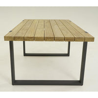 Tulum 1.8m Outdoor Teak Timber and Aluminium Dining Table
