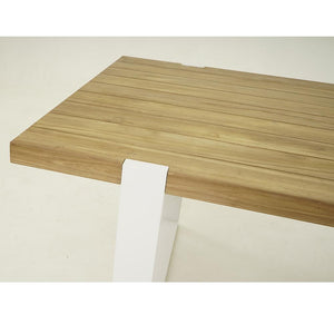 Tulum 1.8m Outdoor Teak Timber and Aluminium Dining Table