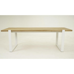 Tulum 2.4m Outdoor Teak Timber and Aluminium Dining Table