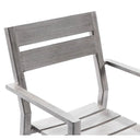 Aged Teak look Tahitian 3m Aluminium Dining Setting with Santorini Chairs