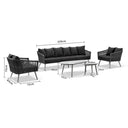 Herman Outdoor 3+1+1 Rope Lounge with Coffee table Set