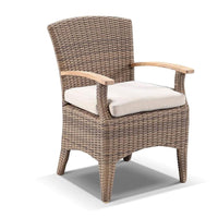 Kai Outdoor dining chair in Half Round Wicker