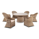 Plantation 6 Seater Dining Outdoor Wicker Setting