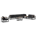 Balmoral package E - Outdoor Modular Aluminium and Teak Lounge Setting