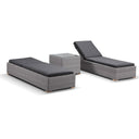Breeze Sun Lounge Set in Half Round wicker