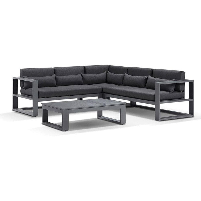 Santorini Package A in Charcoal with Denim Grey cushions