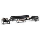 Balmoral package D - Outdoor Aluminium and Teak Lounge with Coffee Table