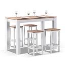 Balmoral 4 Seater Teak Top Aluminium Bar Setting