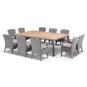 Sahara 10 Seat with Kai chairs in Half Round wicker