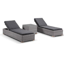 Breeze Sun Lounge Set in Half Round wicker