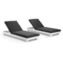Santorini Aluminium Sun Lounge Set in White