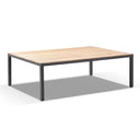 Tuscany 10 Seat with Capri chairs with Teak Arm Rests in Charcoal