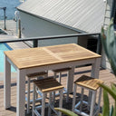 Balmoral 4 Seater Teak Top Aluminium Bar Setting