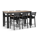 Balmoral 2m Bar Table with 6 Capri Bar stools