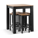 Balmoral 4 seater Square Teak Top Aluminium Bar Setting