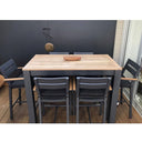 Balmoral 1.5m Aluminium Bar Table with 6 Capri Bar stools