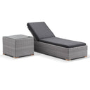Breeze Sun Lounge Set in Half Round wicker