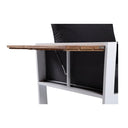 Corfu 3+2+1 Aluminium and Teak Timber Lounge with Coffee Table & Side Table with Sunbrella® cushions