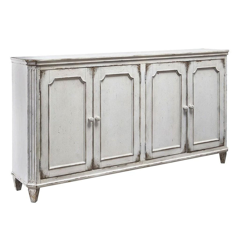 Avery Indoor Timber Sideboard Buffet in Distressed Antique Ivory