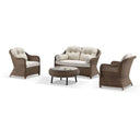 Plantation Outdoor Wicker Lounge Suite with Coffee Table