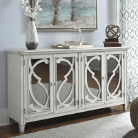 Avery Indoor Timber Sideboard Buffet in Distressed Antique Ivory
