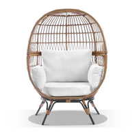 Pacific Outdoor Wicker Egg Chair with Legs