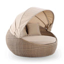 Newport Outdoor Wicker Round Daybed with Canopy
