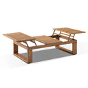 Santorini Aluminium Coffee table in Teak