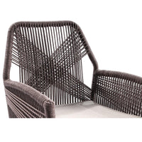 Darcey Outdoor Teak and Rope Dining Chair