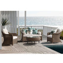 Plantation Outdoor Wicker Lounge Suite with Coffee Table