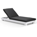 Santorini Aluminium Sun Lounge in White