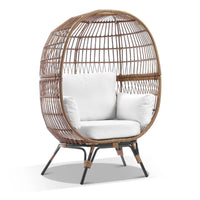 Pacific Outdoor Wicker Egg Chair with Legs