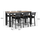 Balmoral 2m Bar Table with 6 Capri Bar stools