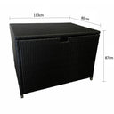 Outdoor Wicker Storage Box - Alpha