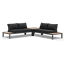 Nova Package B - Outdoor Charcoal Aluminium Modular Corner Lounge