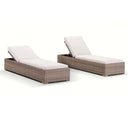 Breeze Sun Lounge Set in Half Round wicker