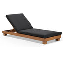 Santorini Aluminium Sun Lounge in Teak Look Finish