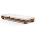 Santorini Aluminium Sun Lounge Set in Teak Look Finish