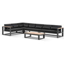 Balmoral package C - Outdoor Aluminium and Teak Lounge Set with Coffee Table